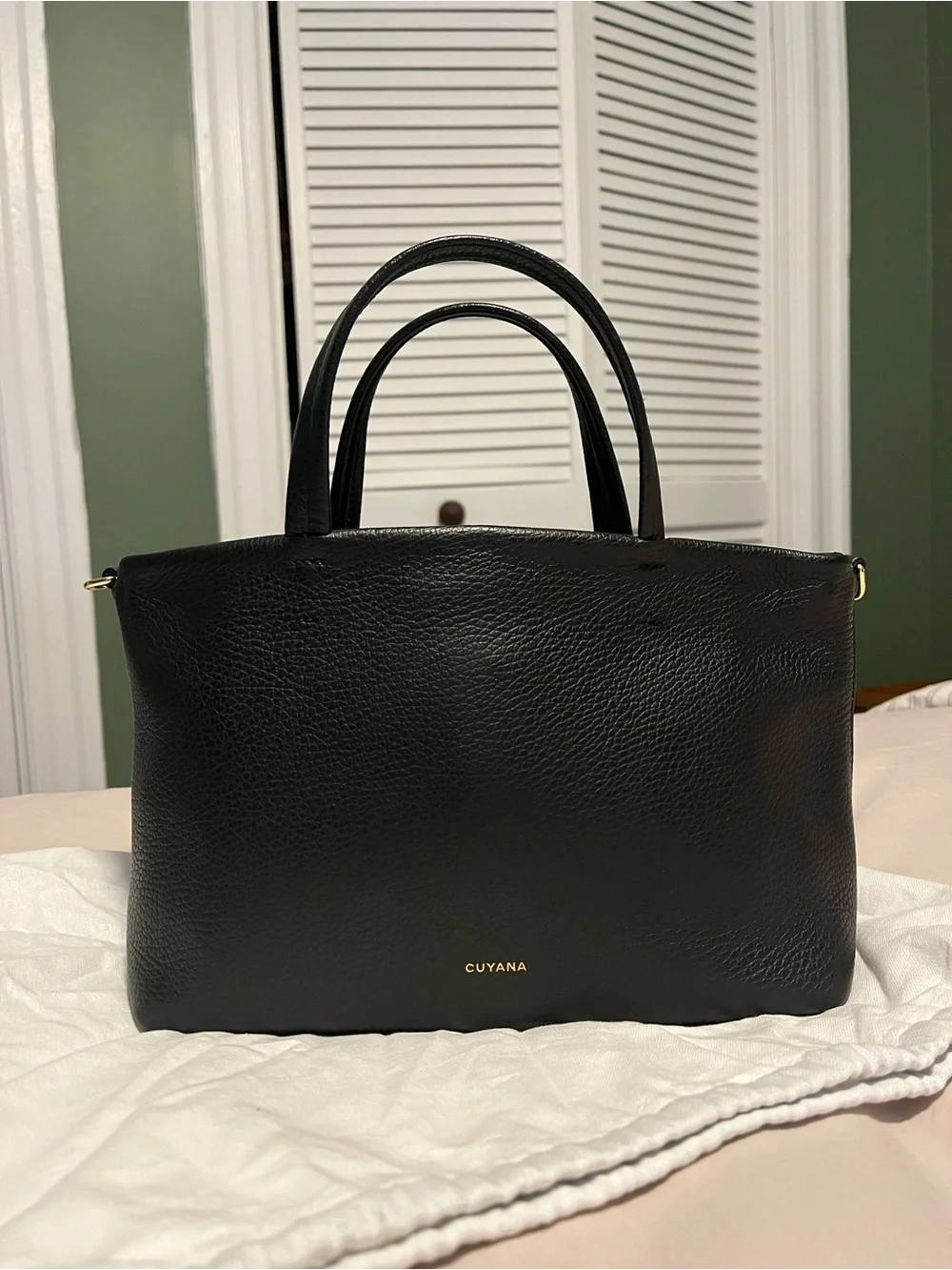 Cuyana Black Mini Easy Tote